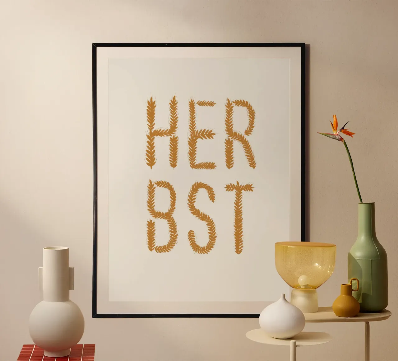 Herbst Getreideschrift carta hahnemühle da Sophie Augustin Illustration