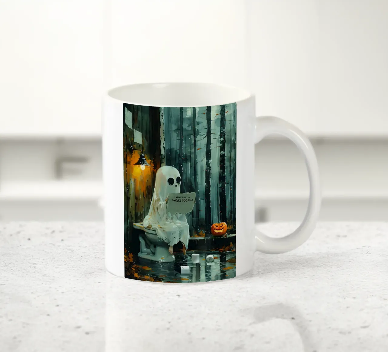 Solo un fantasma che fa la cacca tazza in ceramica da HARU HARU