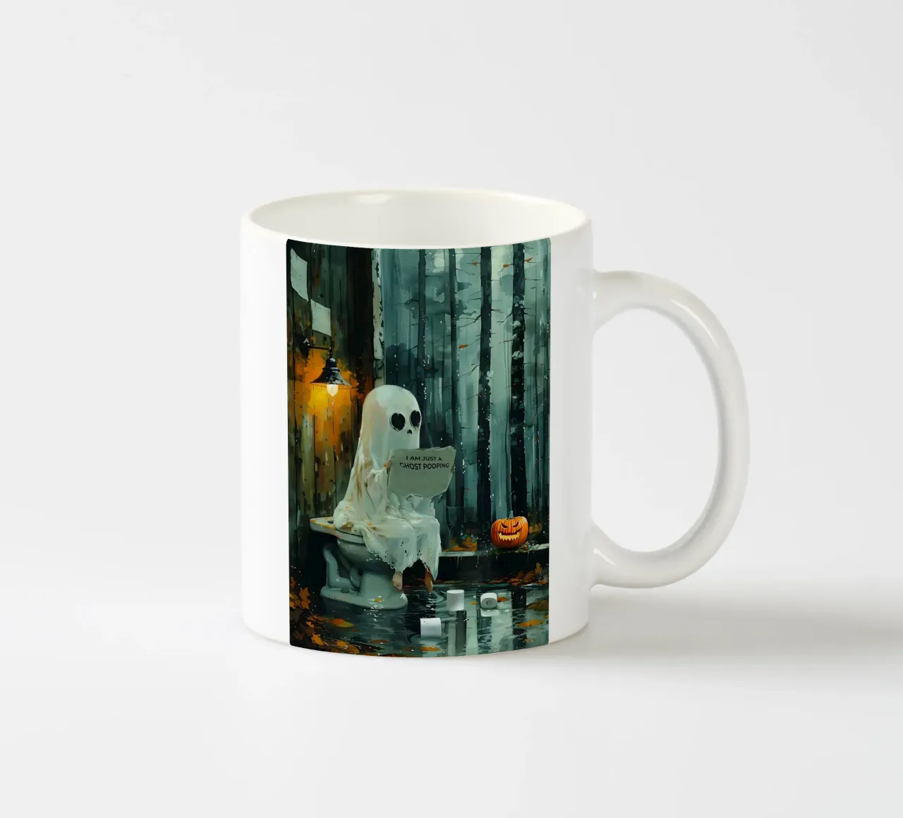 Solo un fantasma che fa la cacca tazza in ceramica da HARU HARU