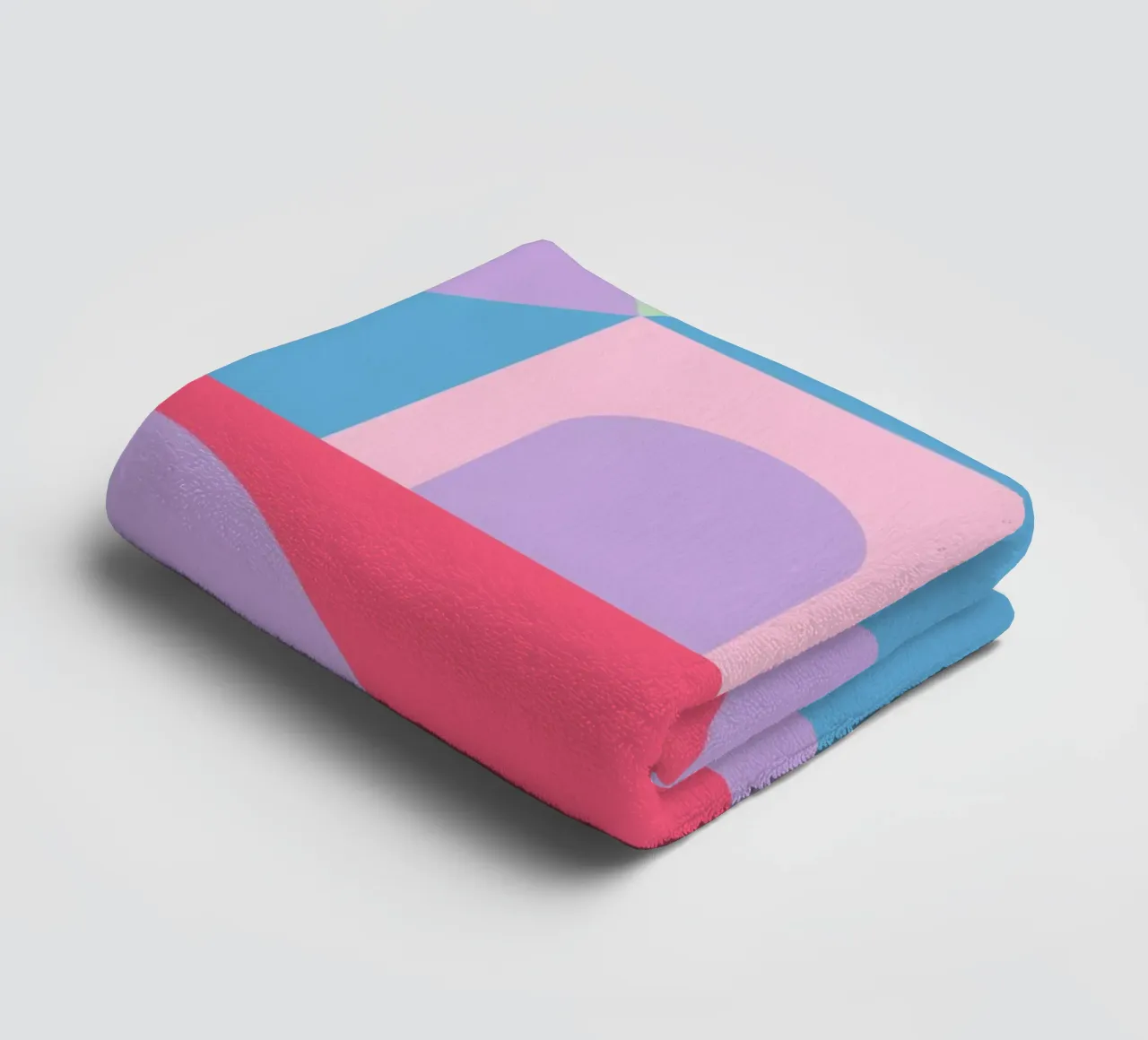 Geometric Townscape towel by Kim Hubball Studio