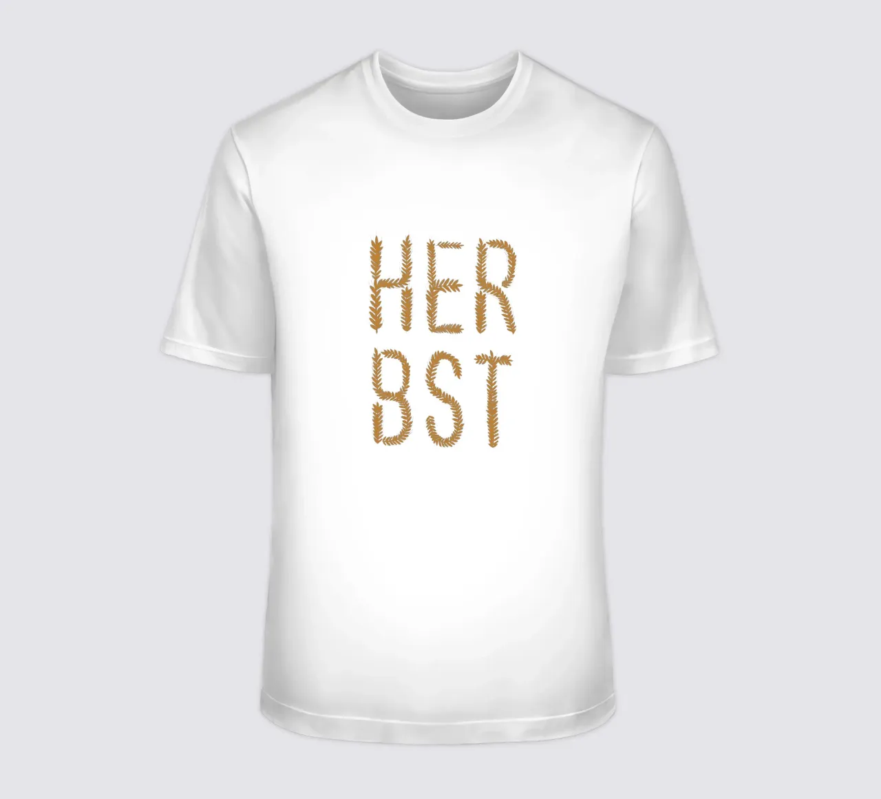 Herbst Getreideschrift Ocker t-shirt da Sophie Augustin Illustration