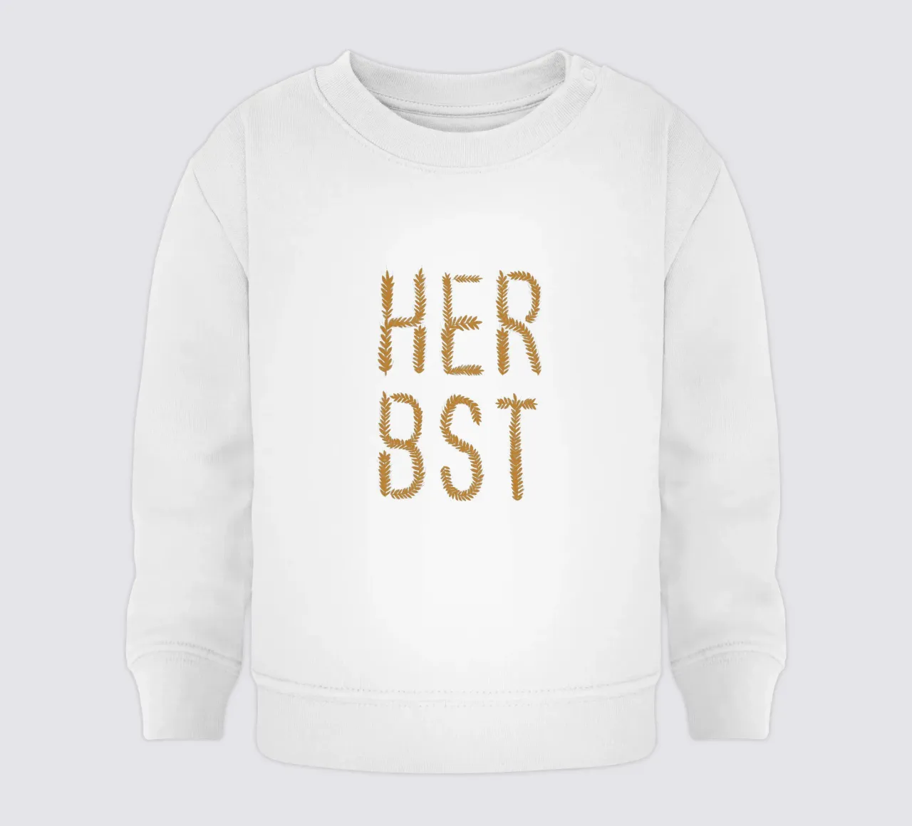 Herbst Getreideschrift Ocker Baby Sweatshirt von Sophie Augustin Illustration