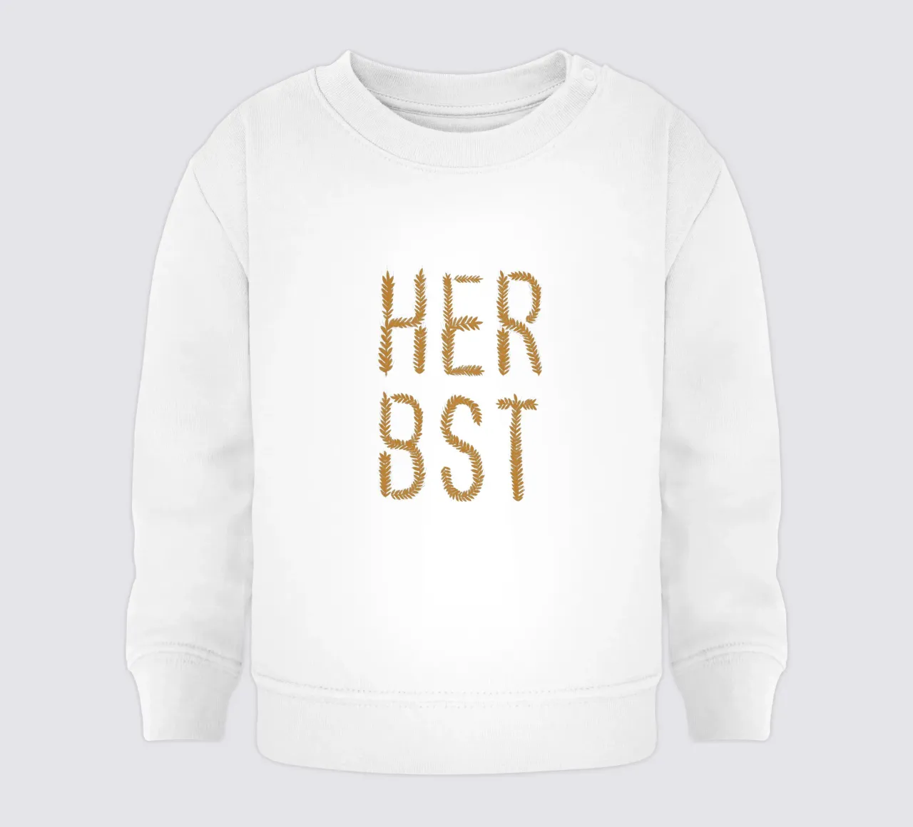 Herbst Getreideschrift Ocker sudadera de bebé de Sophie Augustin Illustration