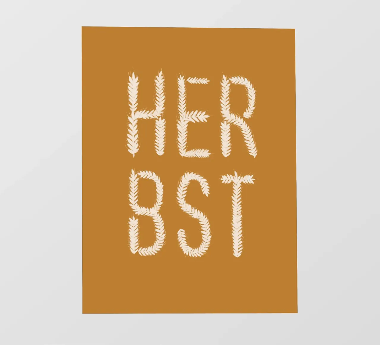 Herbst Getreideschrift Ocker pellicola backlit da Sophie Augustin Illustration