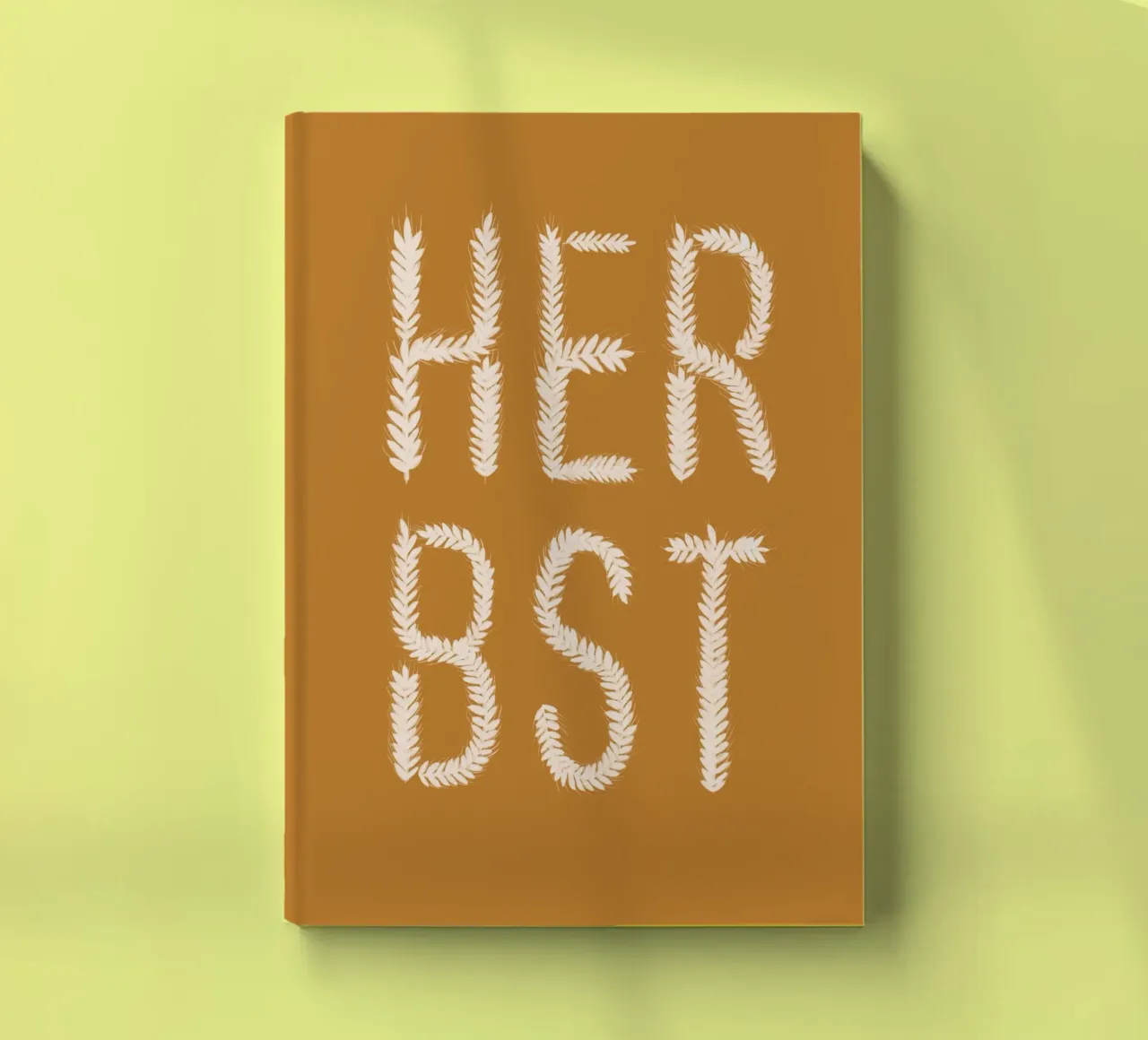 Herbst Getreideschrift Ocker notebook by Sophie Augustin Illustration