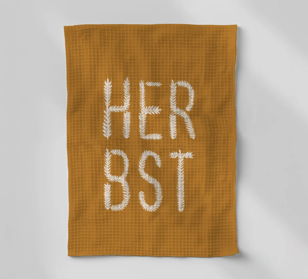Herbst Getreideschrift Ocker canovaccio da cucina da Sophie Augustin Illustration