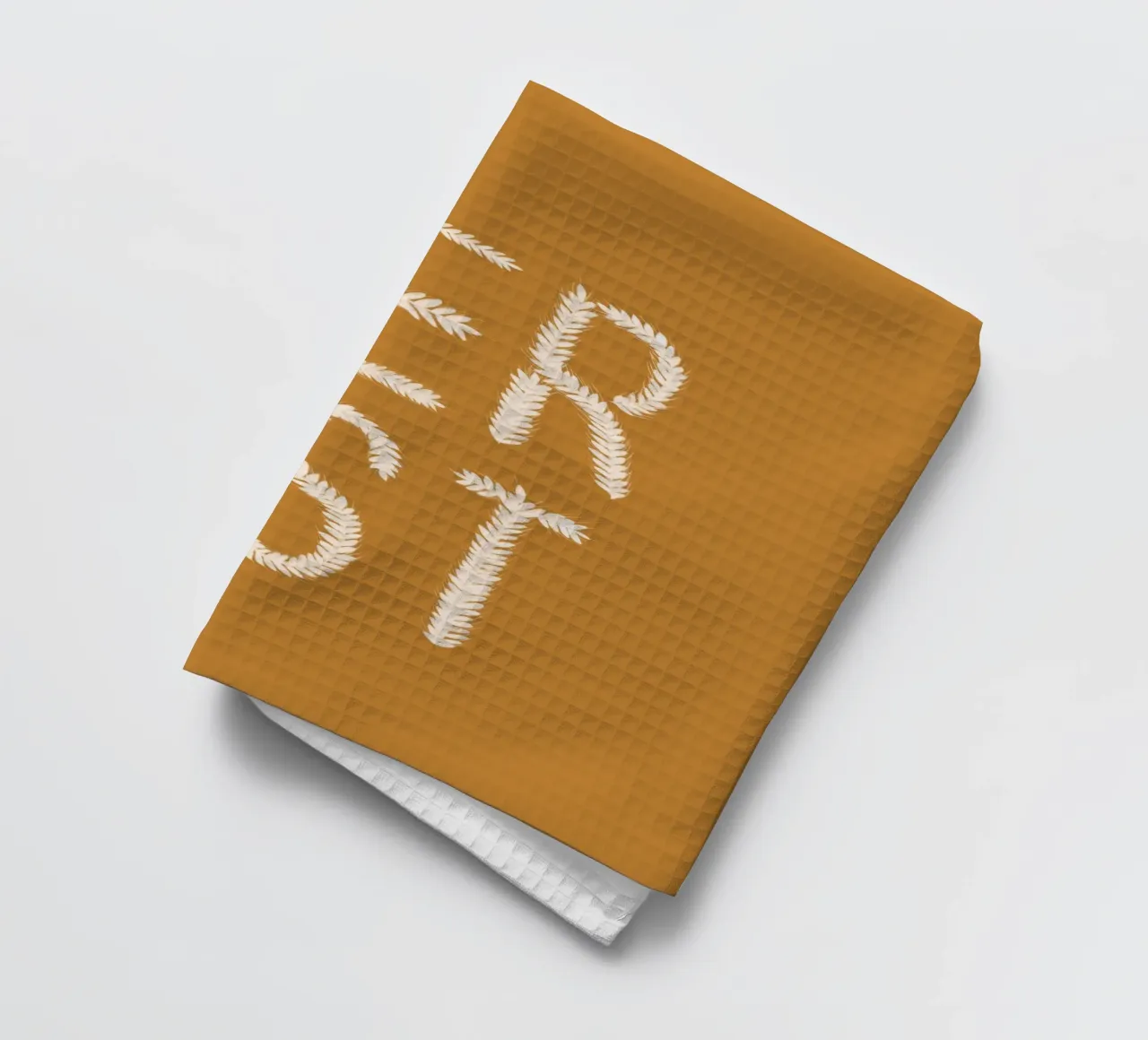Herbst Getreideschrift Ocker canovaccio da cucina da Sophie Augustin Illustration