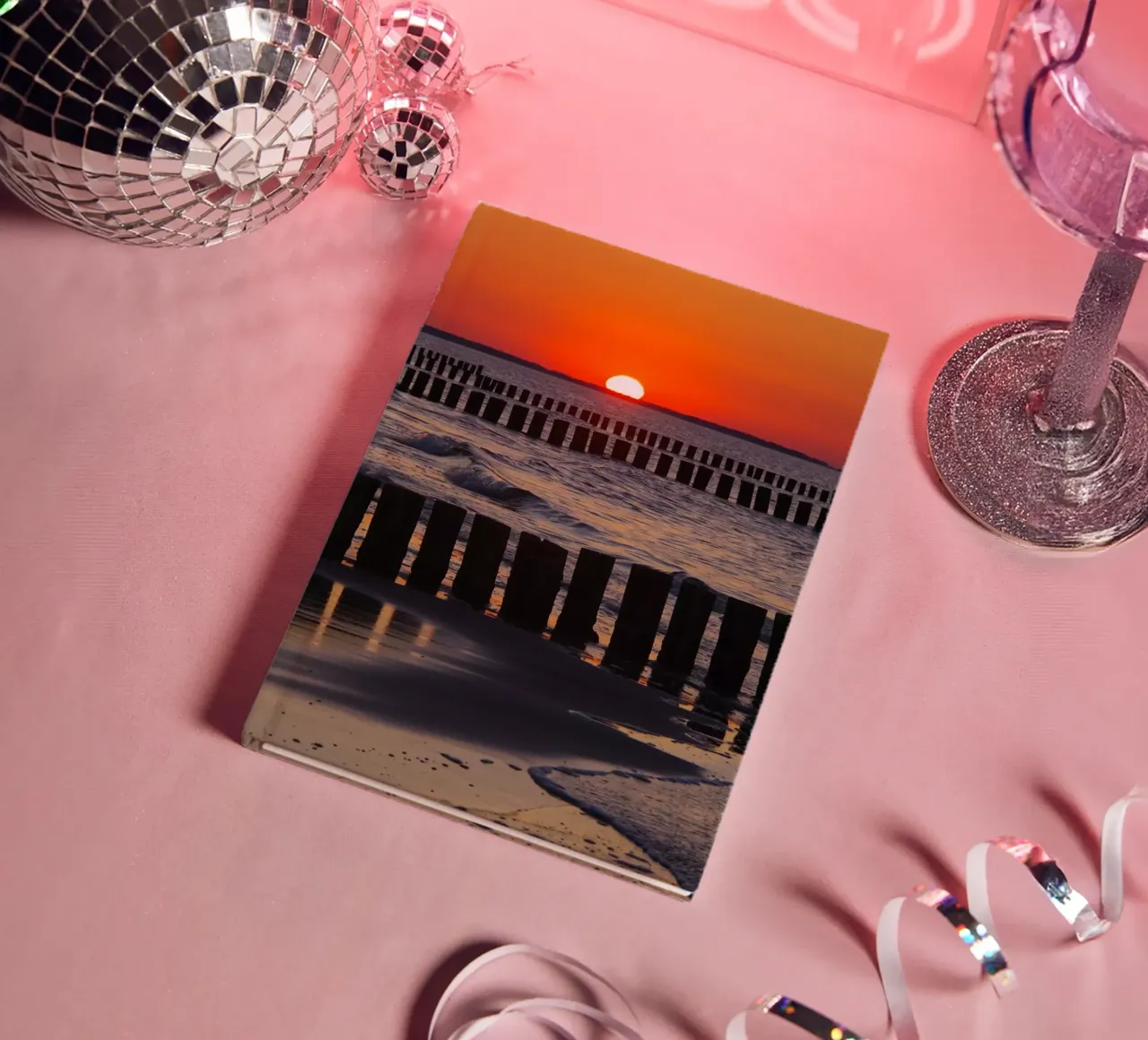 Sunset over the sea notebook by Fjöllart