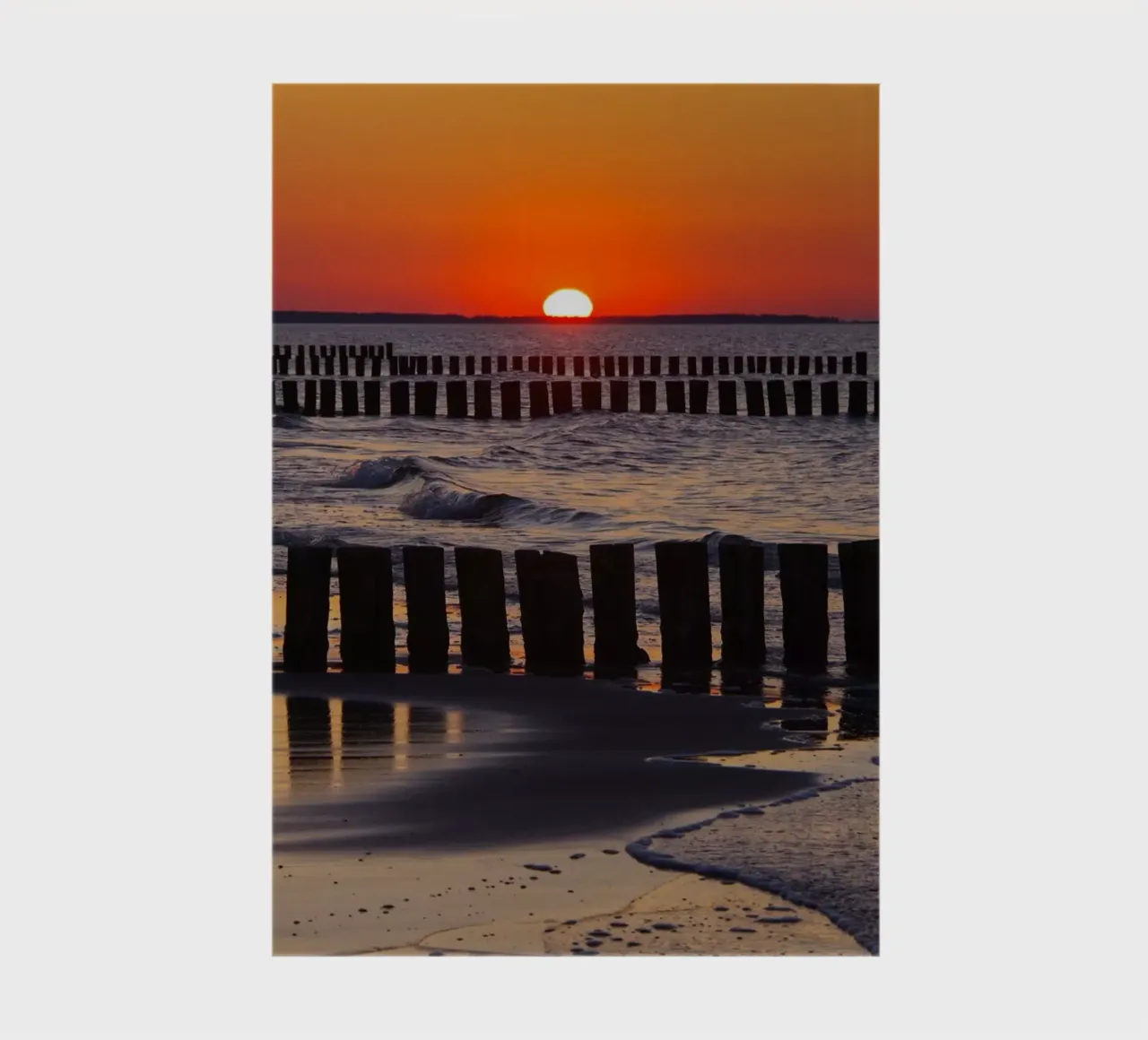 Sunset over the sea notebook by Fjöllart