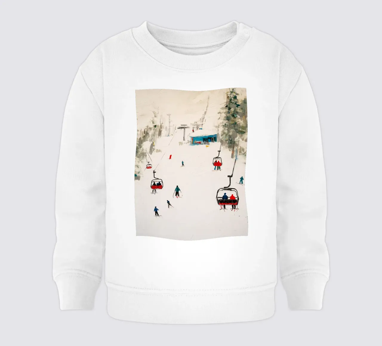 Paesaggio invernale con skilift felpa neonato da Cozy Vibes