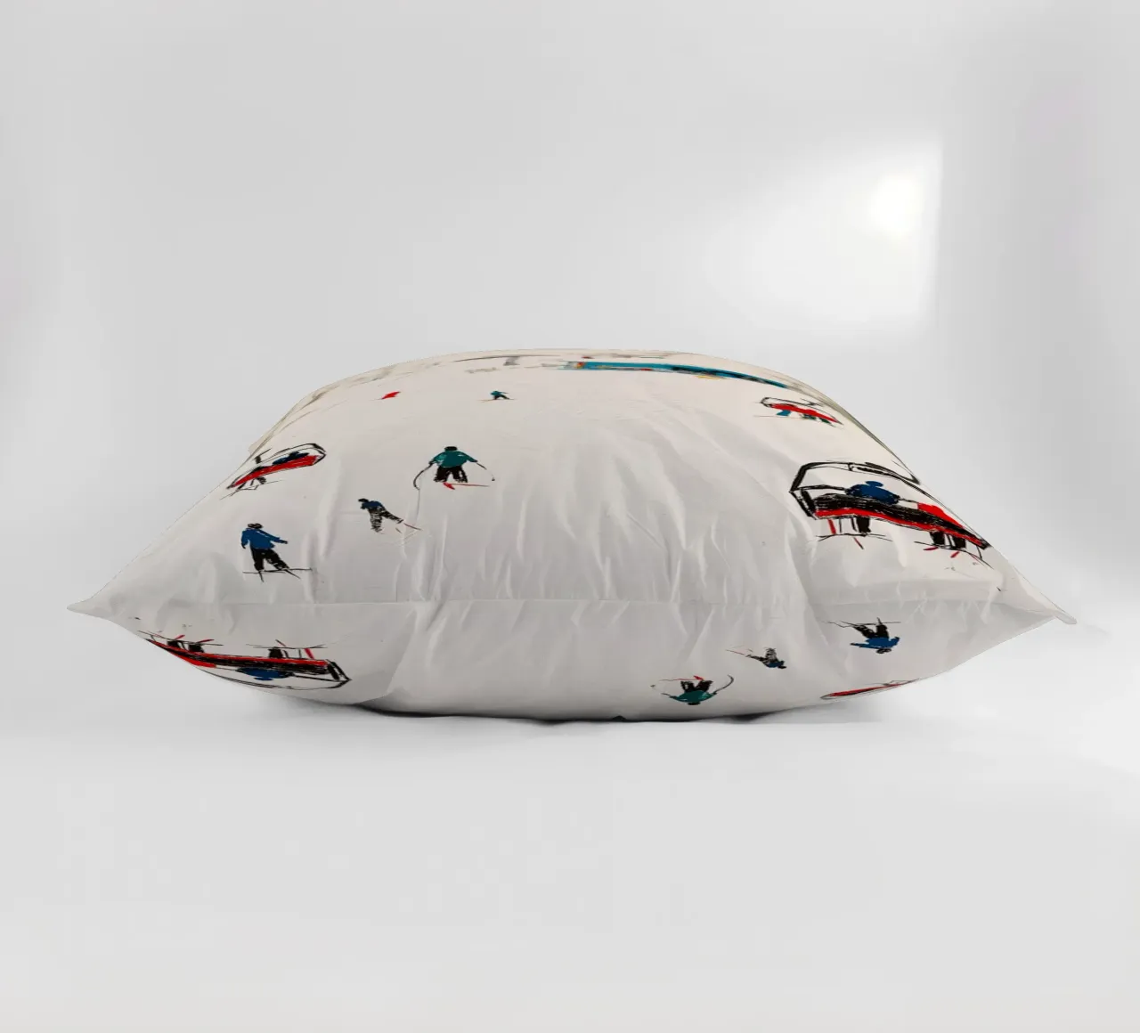 Paesaggio invernale con skilift cuscino da Cozy Vibes