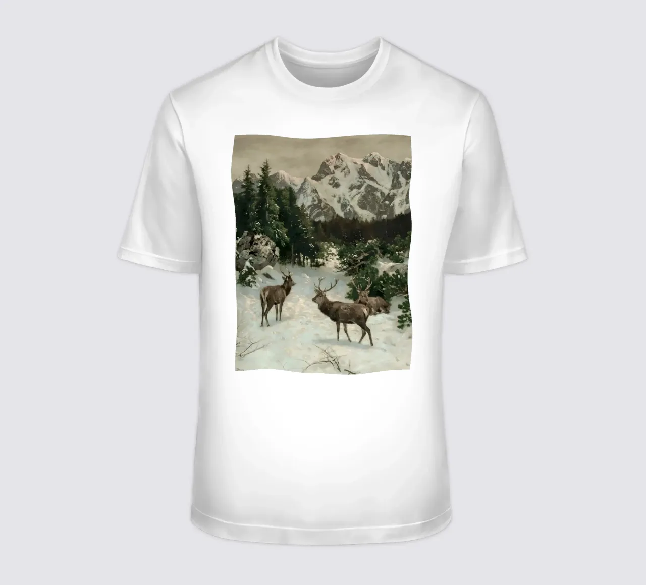 Cervi nella foresta invernale t-shirt da Cozy Vibes