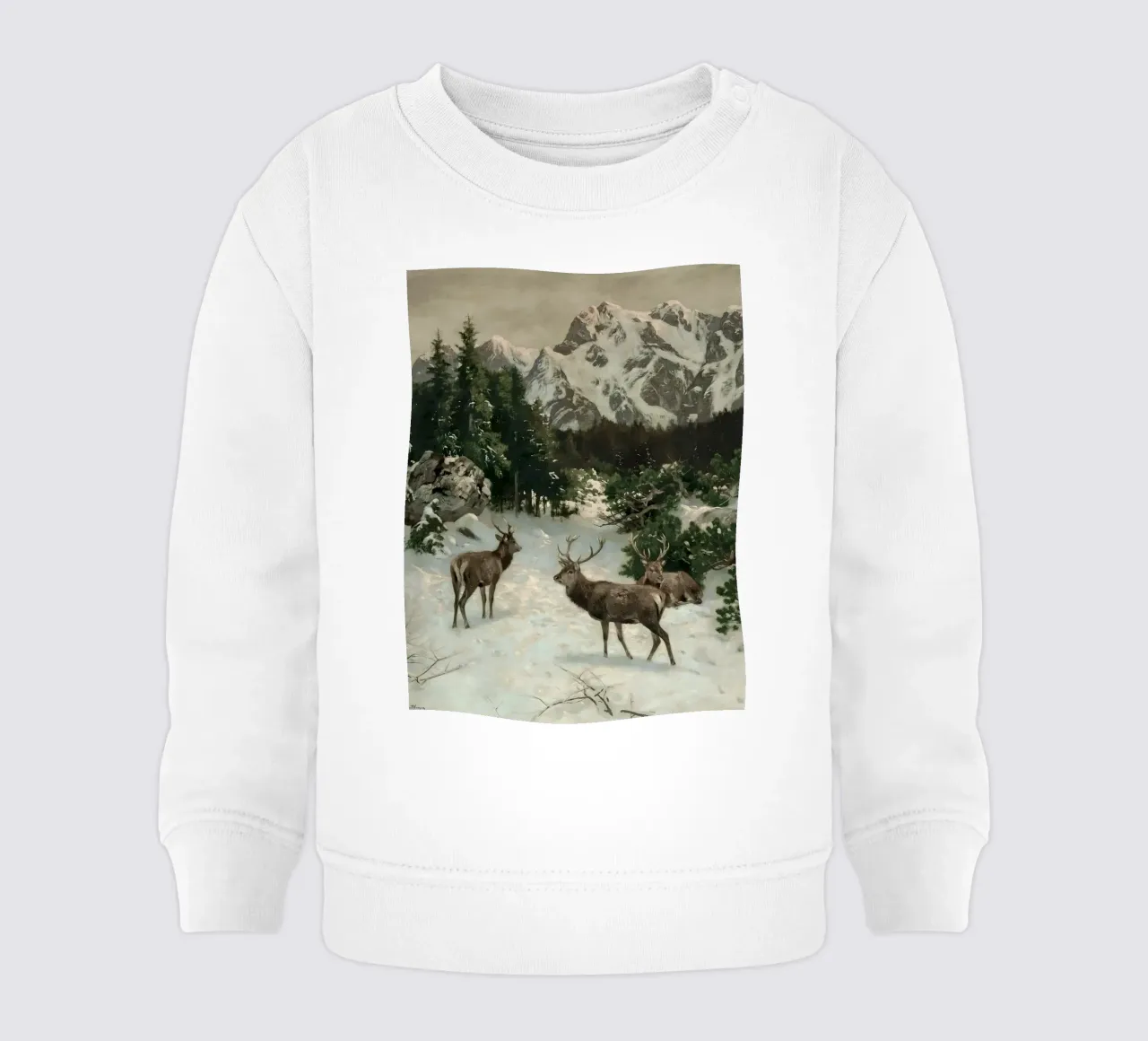 Cervi nella foresta invernale felpa neonato da Cozy Vibes