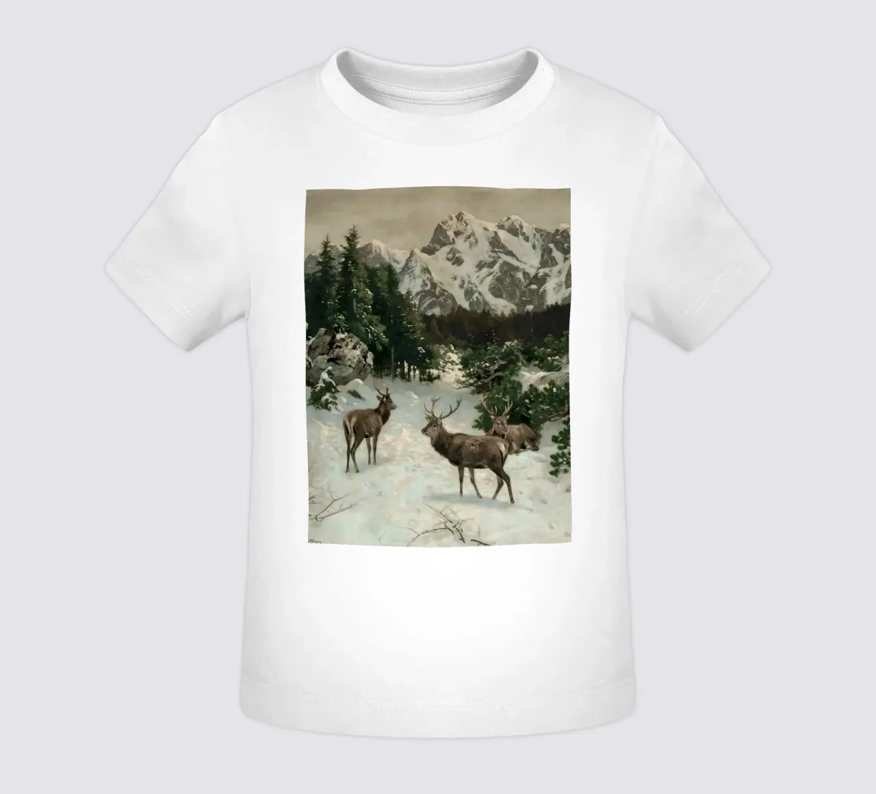 Cervi nella foresta invernale maglietta neonato da Cozy Vibes