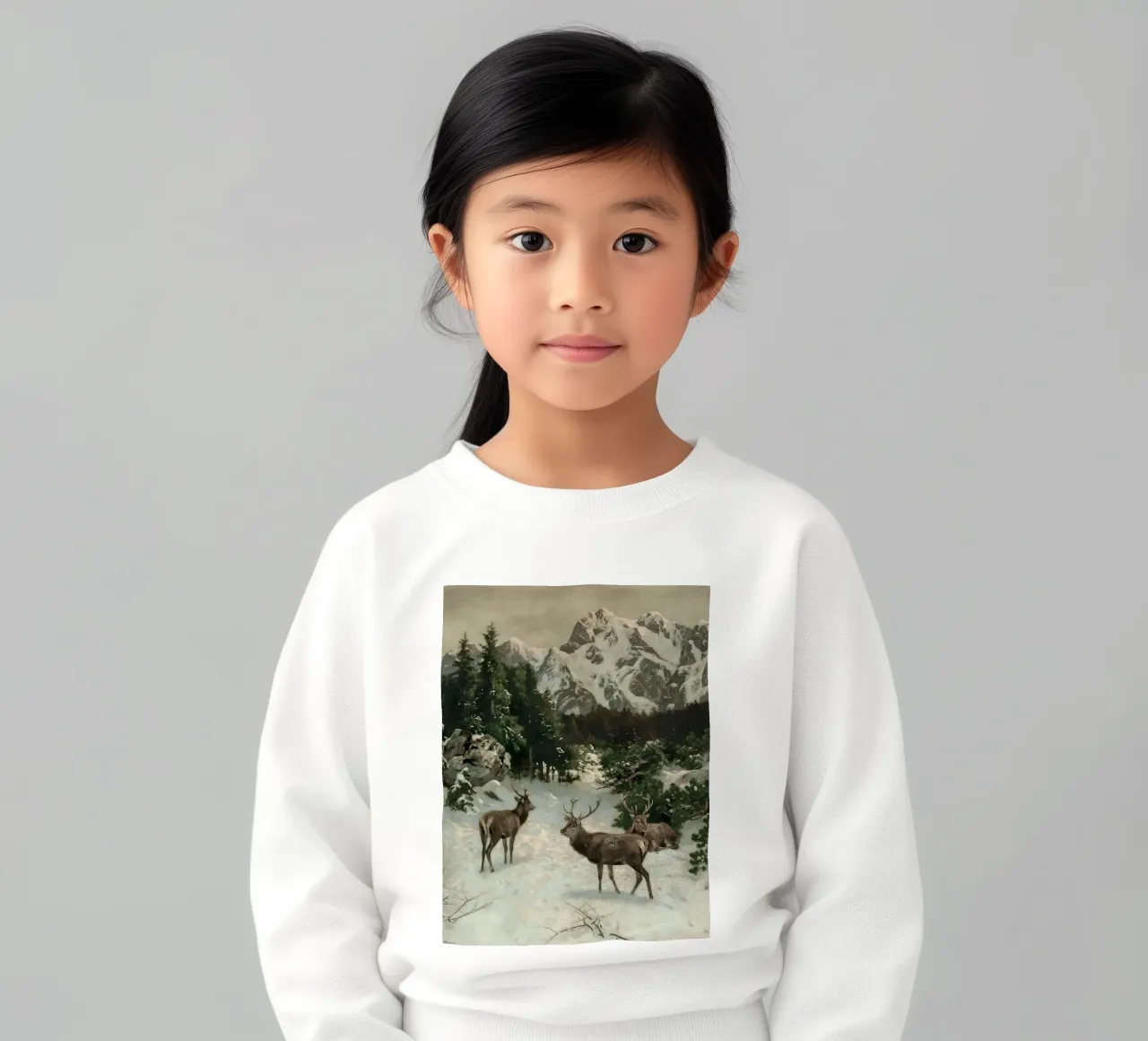 Cervi nella foresta invernale felpa bambino da Cozy Vibes