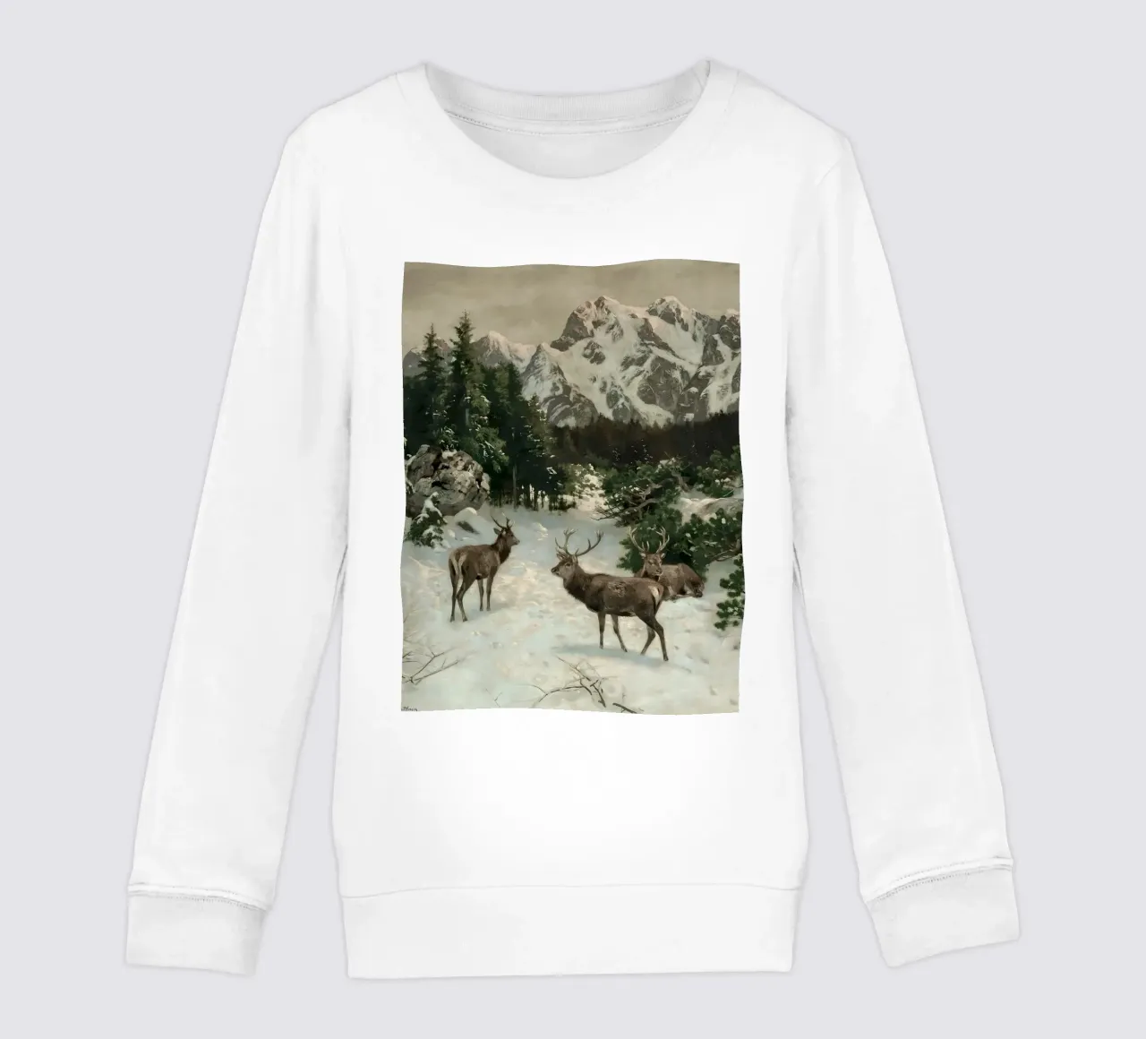 Cervi nella foresta invernale felpa bambino da Cozy Vibes