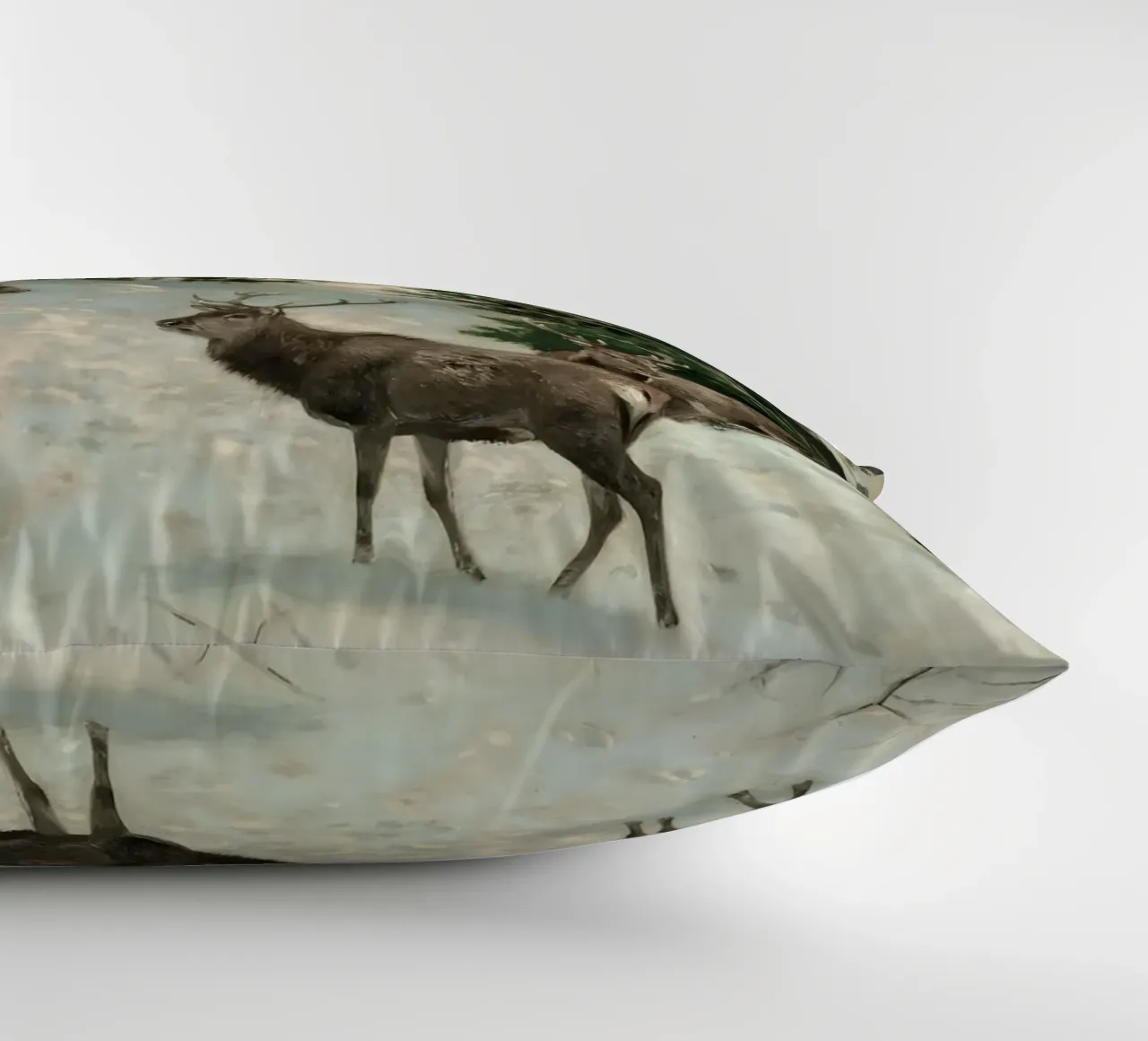 Cervi nella foresta invernale cuscino da Cozy Vibes