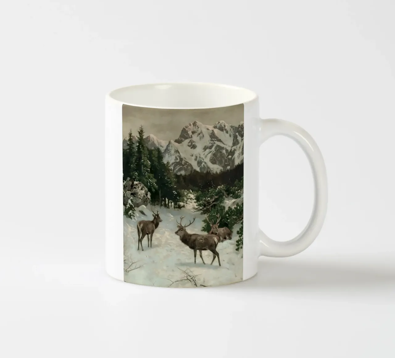 Cervi nella foresta invernale tazza in ceramica da Cozy Vibes
