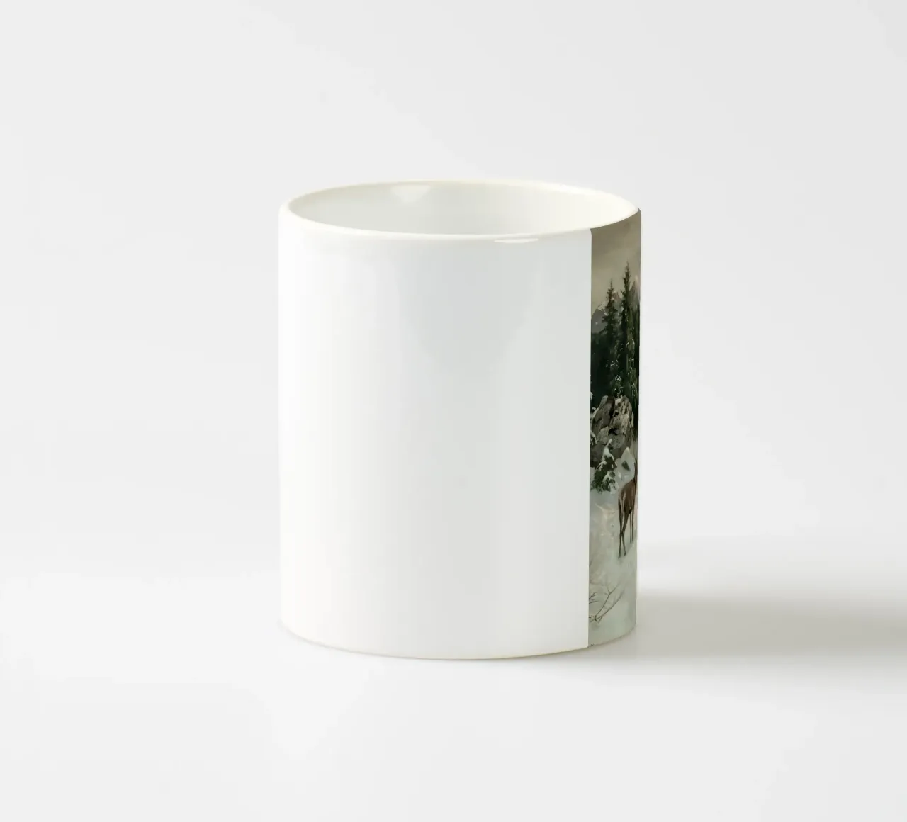 Cervi nella foresta invernale tazza in ceramica da Cozy Vibes