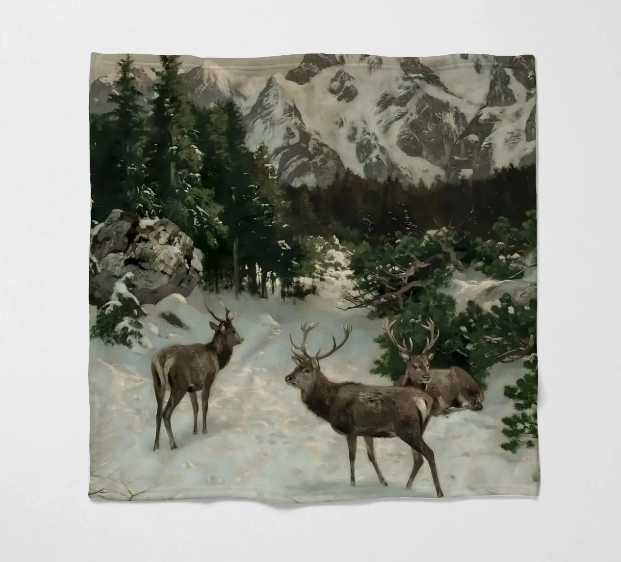Cervi nella foresta invernale coperta in pile da Cozy Vibes