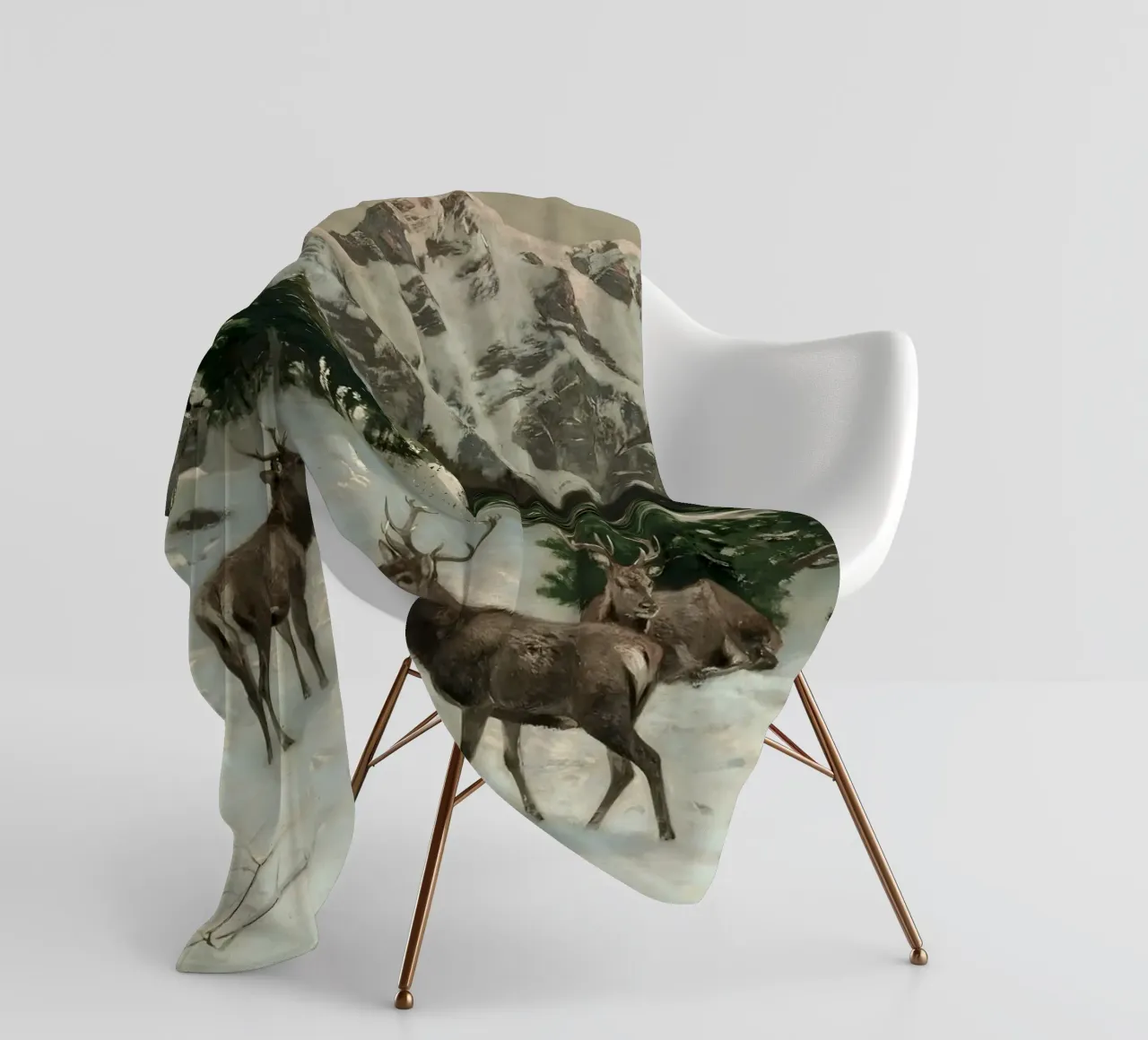 Cervi nella foresta invernale coperta in pile da Cozy Vibes