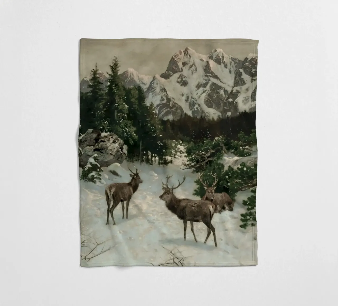 Cervi nella foresta invernale coperta in pile da Cozy Vibes