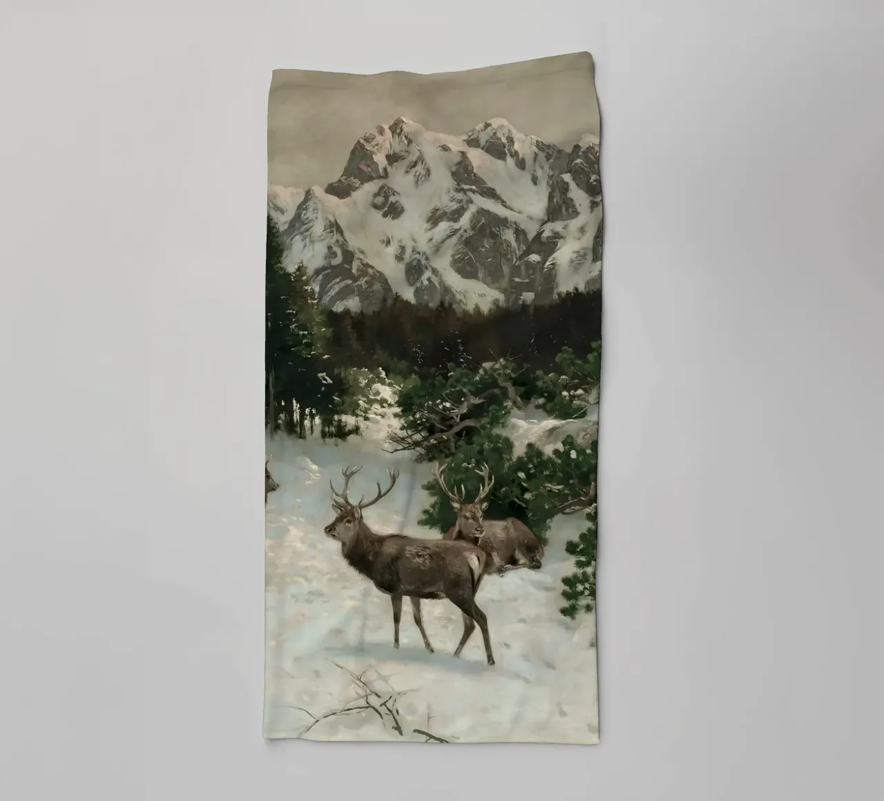 Cervi nella foresta invernale asciugamano da bagno da Cozy Vibes
