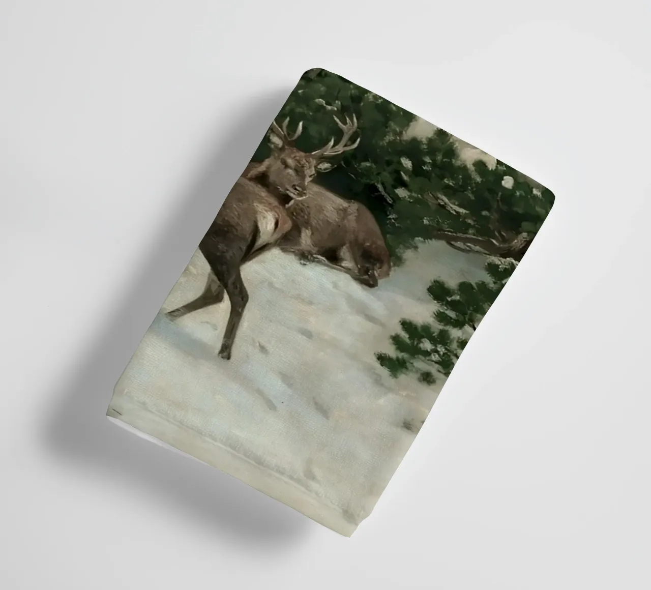 Cervi nella foresta invernale asciugamano da bagno da Cozy Vibes
