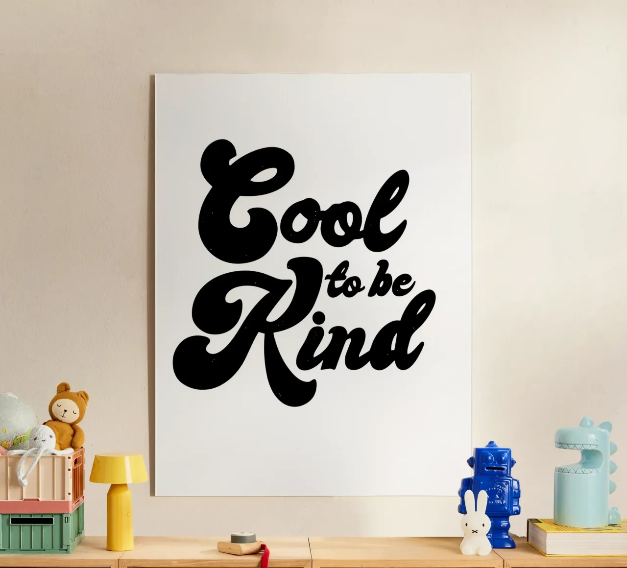 Cool to be Kind plexiglass da vintageshop