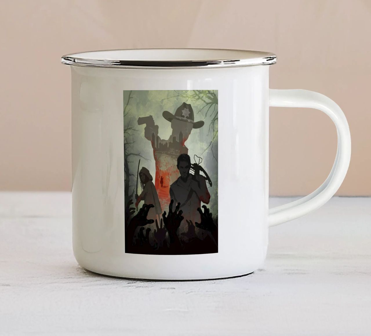Zombie Hunters tazza in smalto da nabakumov