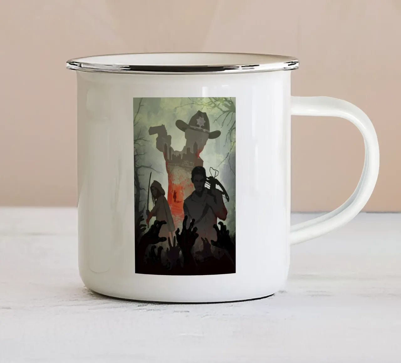 Zombie Hunters tazza in smalto da nabakumov