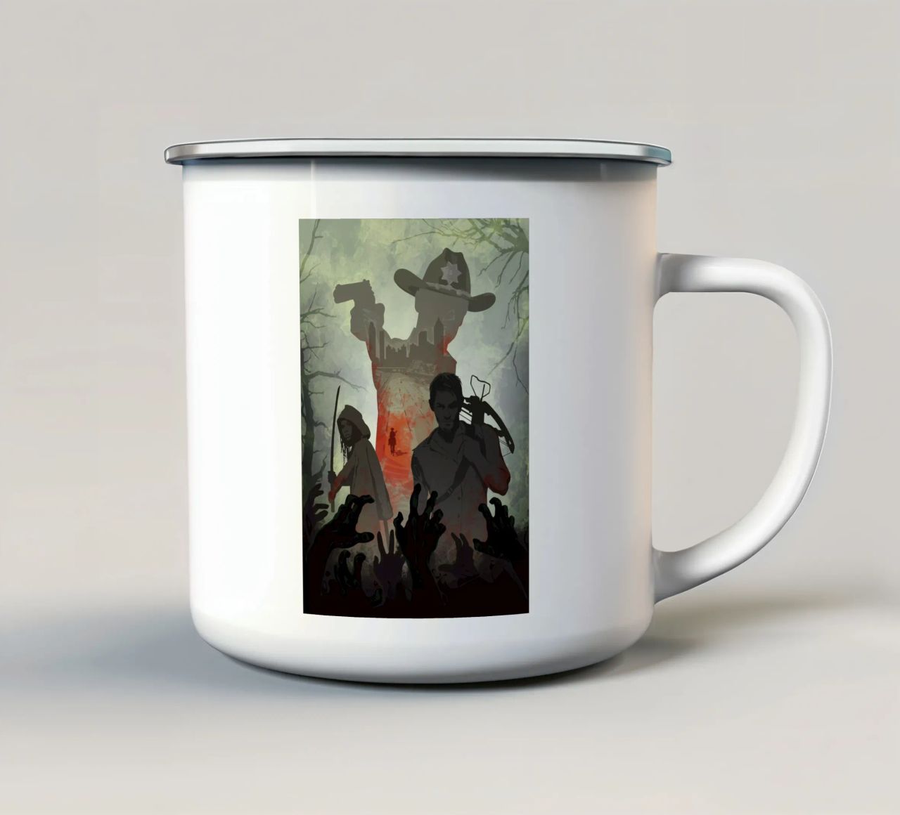 Zombie Hunters tazza in smalto da nabakumov