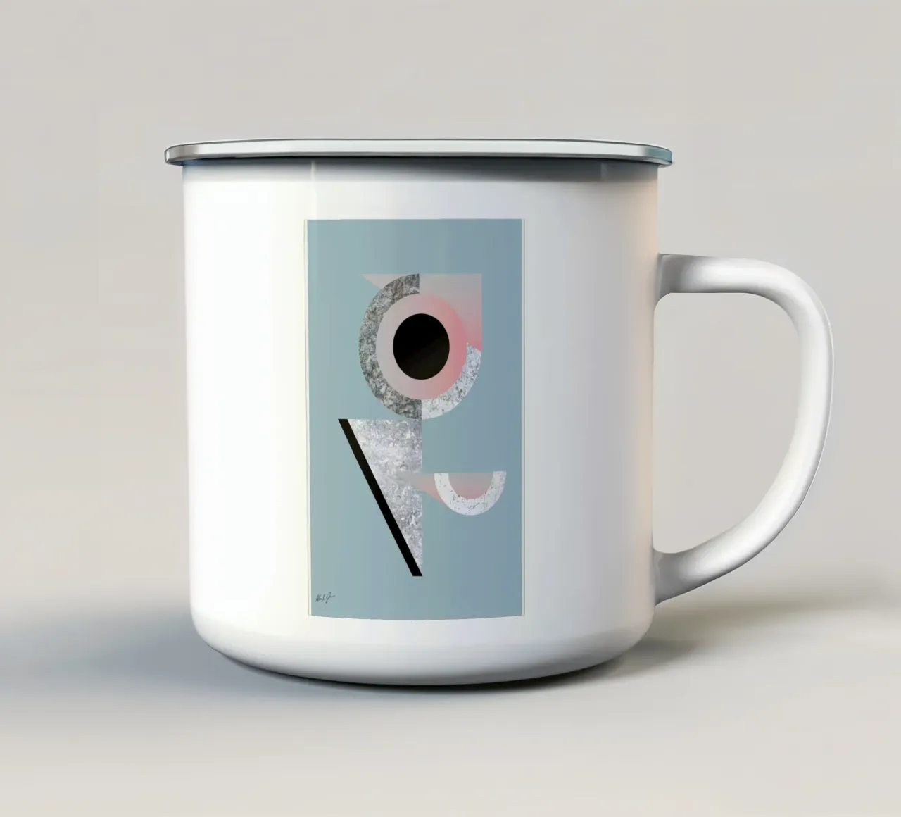 BAU2 tazza in smalto da Andreas Jarner