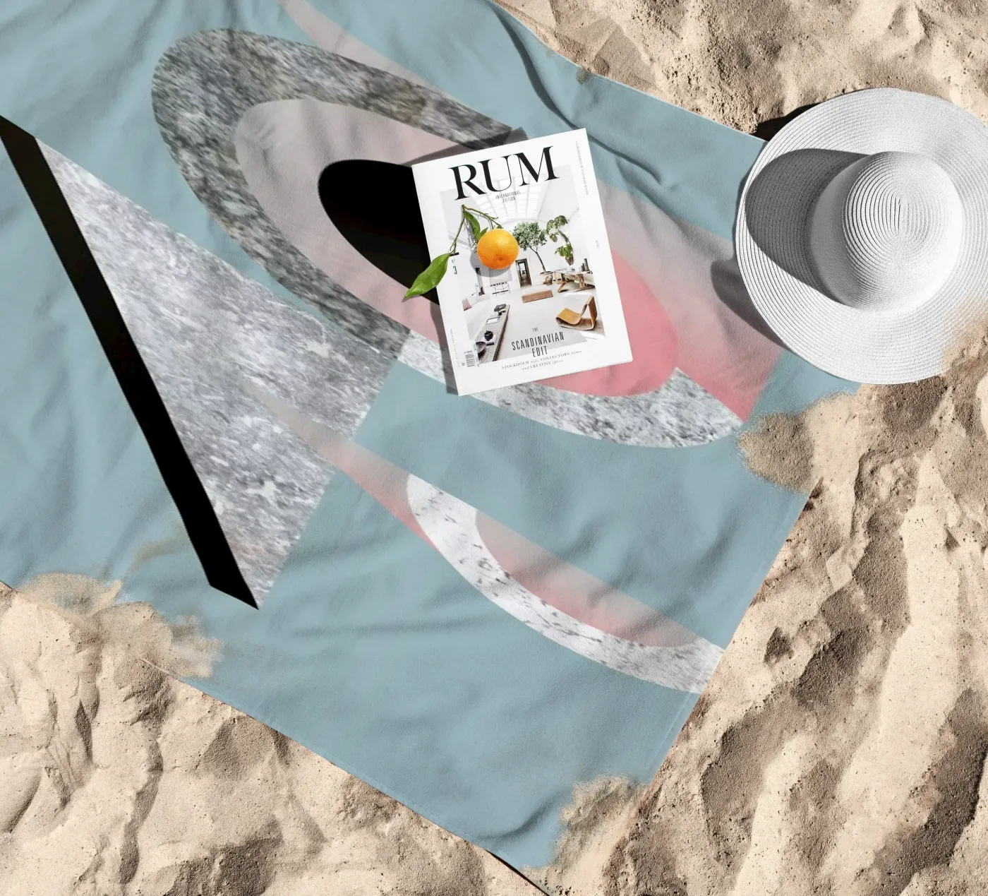 BAU2 strandhanddoek van Andreas Jarner
