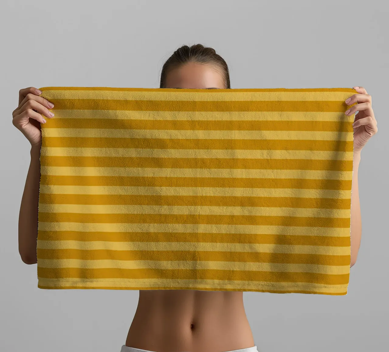 Yellow Horizontals asciugamano da bagno da TijanaArtStudio88