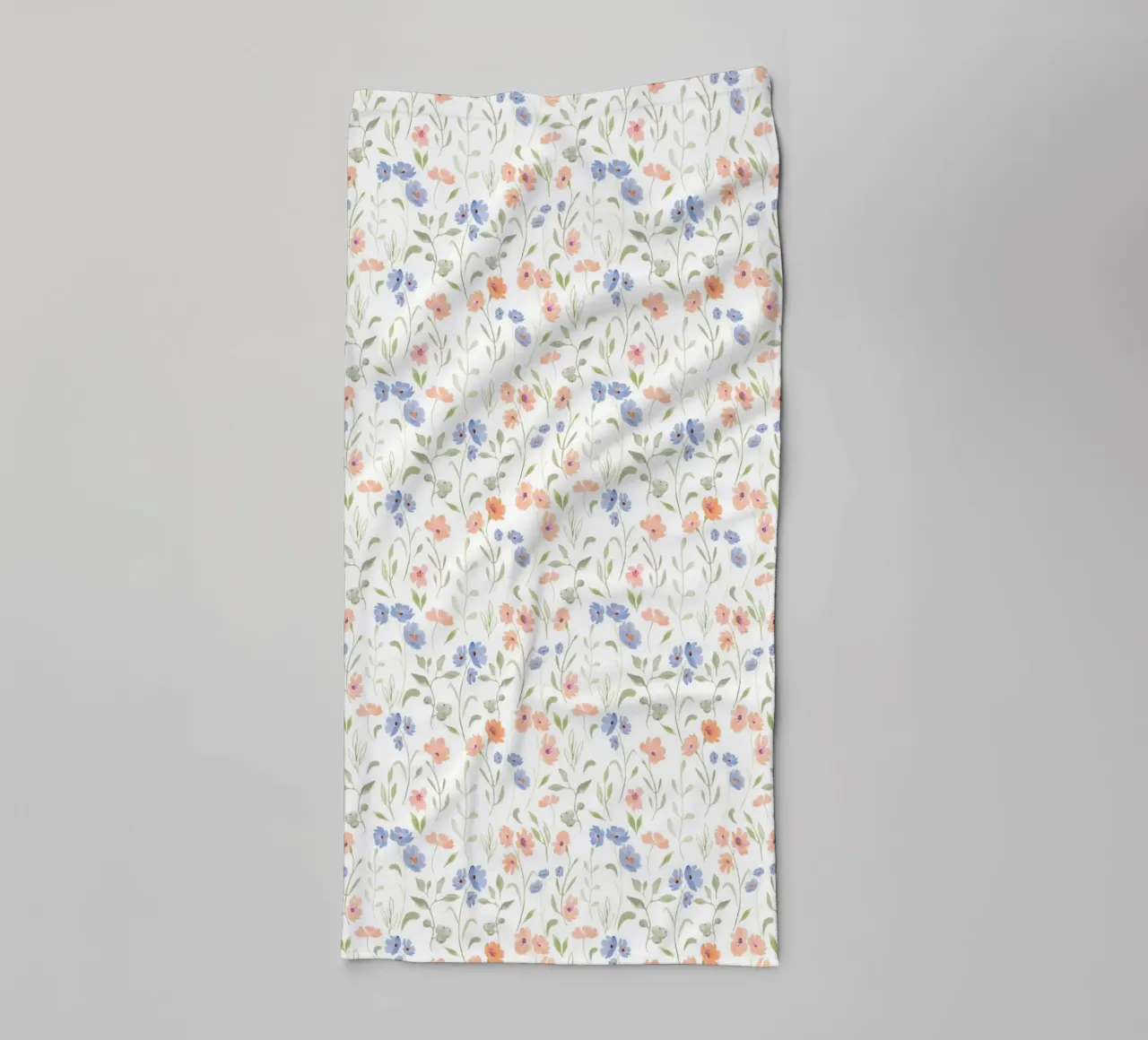 motivo di fiori e piante asciugamano da bagno da The joy of home