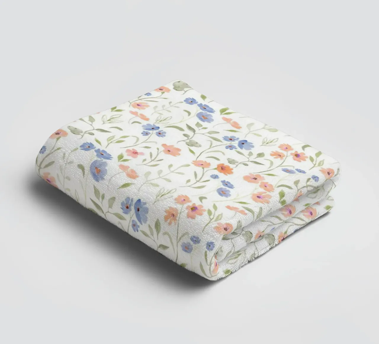 motivo di fiori e piante asciugamano da bagno da The joy of home
