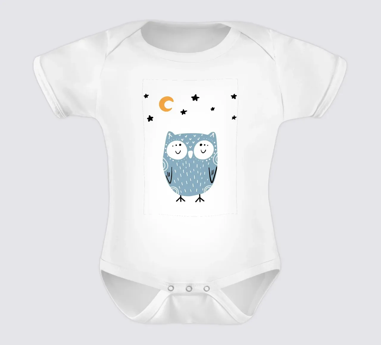 Gufo carino body neonato maniche corte da ORION