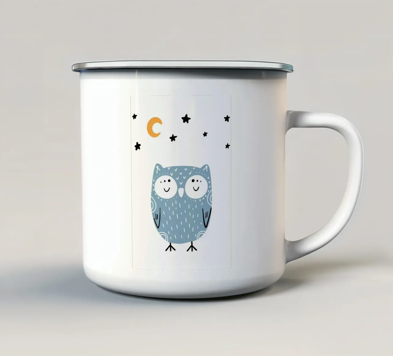 Gufo carino tazza in smalto da ORION