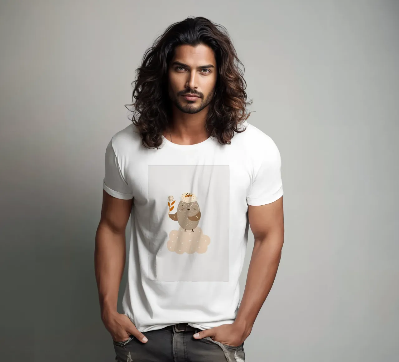 Gufo carino t-shirt da ORION