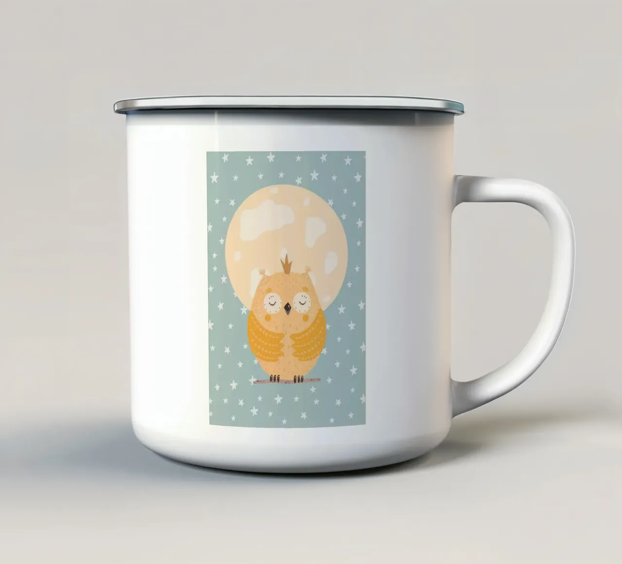 Cute Owl tazza in smalto da ORION