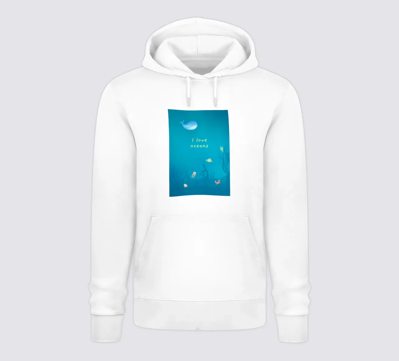 Amo gli oceani felpa con cappuccio da ORION