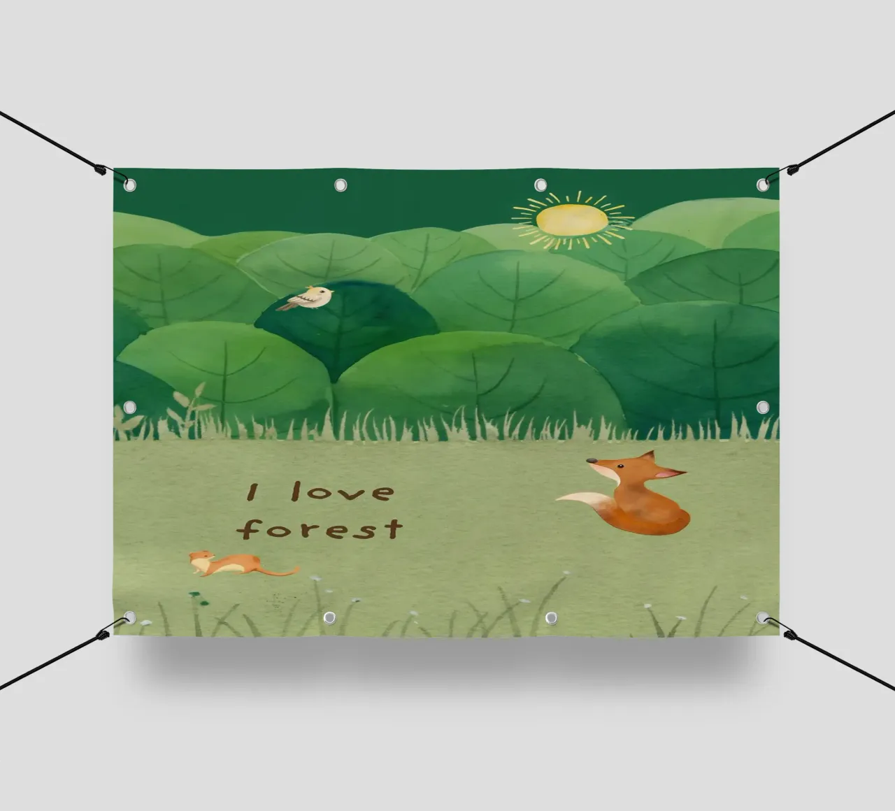 Amo la foresta telo in pvc da ORION