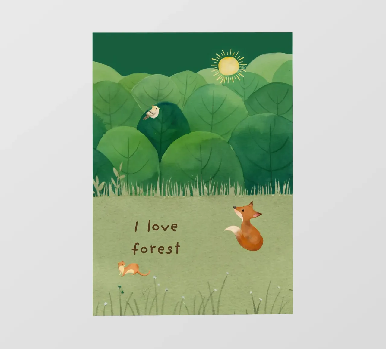 Amo la foresta telo in pvc da ORION