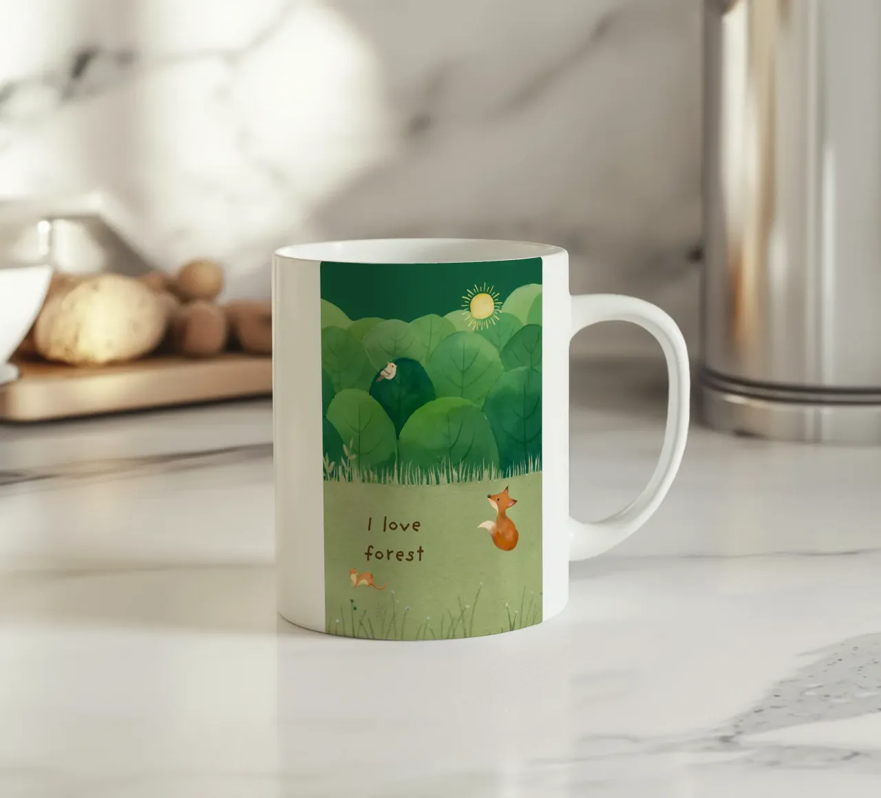 Amo la foresta tazza in ceramica da ORION