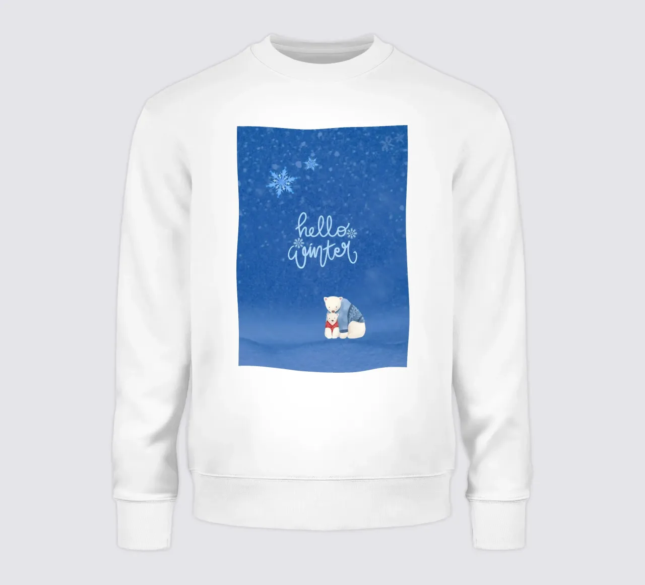 Hello Winter Poster felpa da ORION
