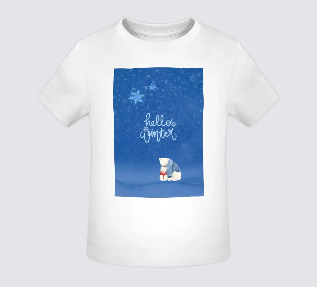 Hello Winter Poster maglietta neonato da ORION