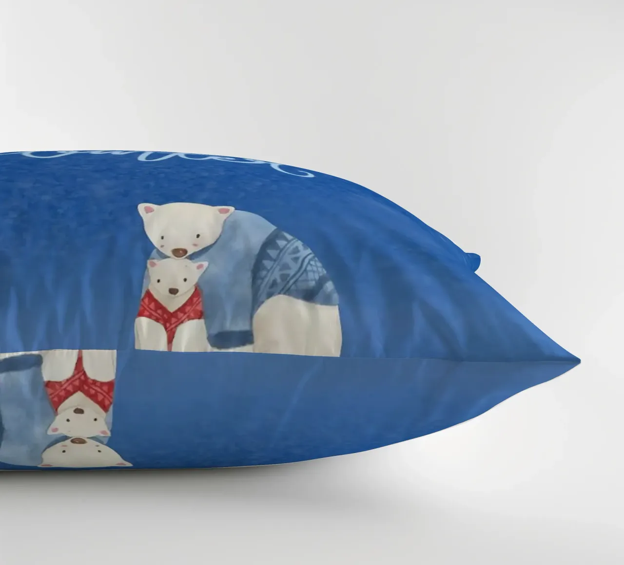 Hello Winter Poster cuscino da ORION