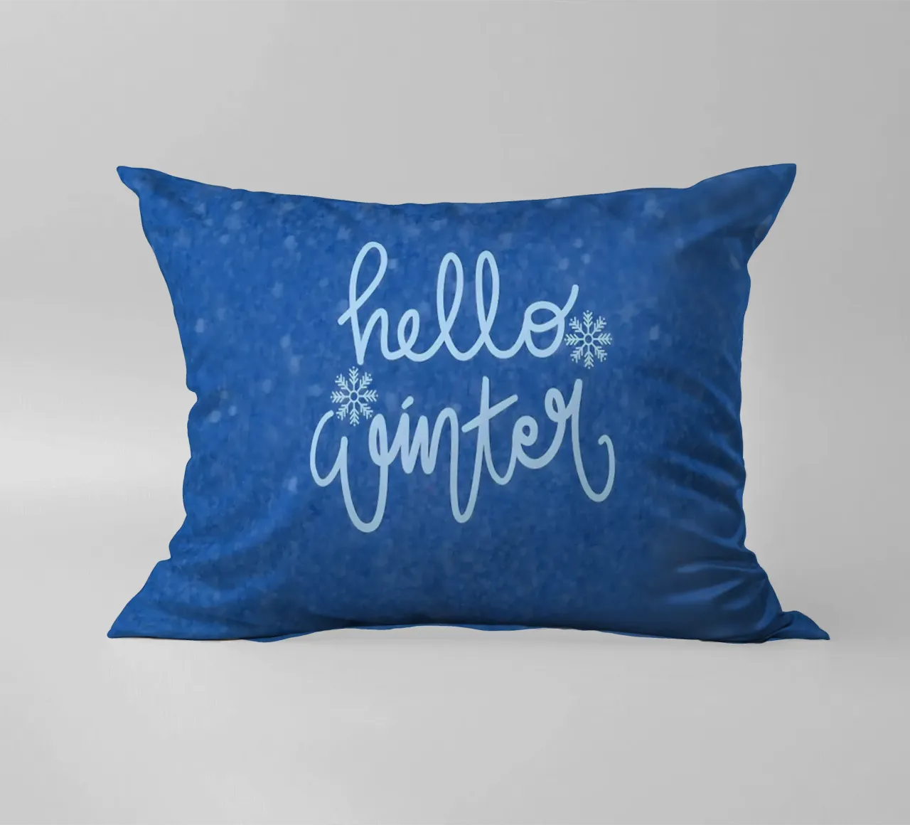 Hello Winter Poster cuscino da ORION
