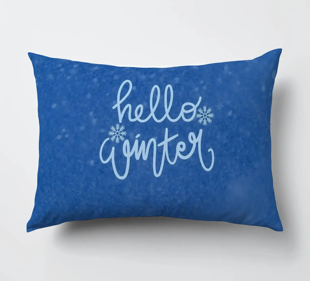 Hello Winter Poster cuscino da ORION